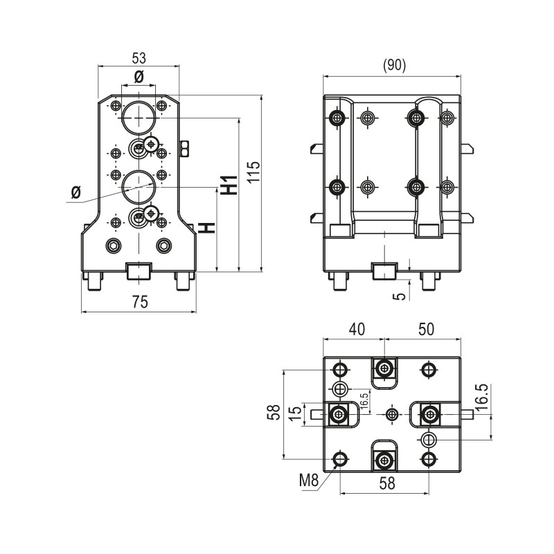 Тримач подвійної розточувальної оправки BMT45 (Gerardi)