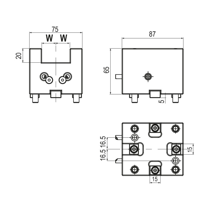 Тримач для токарної обробки торця BMT45 для інструментів з квадратним хвостовиком (Gerardi)