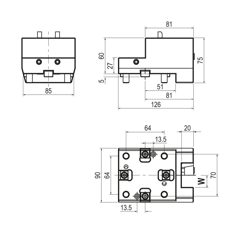 Тримач токарного інструменту BMT55 OD для інструментів з квадратним хвостовиком, затискна здатність 25 мм (Gerardi)