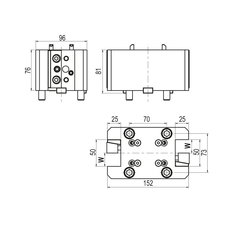 BMT65 OD Turning Tool Holder, Double Sided, 20mm Clamping Capacity (Gerardi)