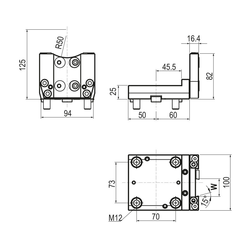 Тримач для відрізного леза BMT65 для відрізних лез 32 мм (Gerardi)