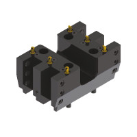 BMT65 OD Double Output, Double Sided Turning Tool Holder for Square Shank Tools, 25mm Clamping Capacity (Gerardi)