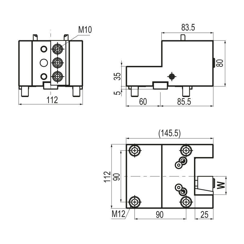 Тримач токарного інструменту BMT75 OD для інструментів з квадратним хвостовиком, затискна здатність 32 мм (Gerardi)