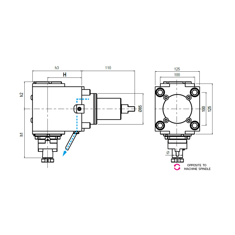BMT85 Right Angle Driven Tool (Gerardi)