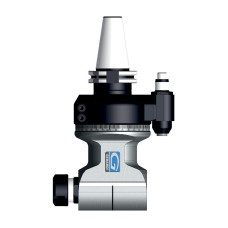 HSK100 90 Degree Evolution Line Angle Head, ATC (Automatic Tool Change), ER25 Output - GER-F90-16S Series (Gerardi)