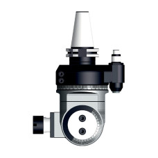 SK50 0-90 Degree Adjustable Evolution Line Angle Head, ATC (Automatic Tool Change), ER25 Output - GER-FMU-16 Series (Gerardi)