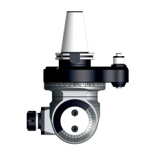 SK50 0-90 Degree Adjustable Evolution Line Angle Head, ATC (Automatic Tool Change), ER32 Output - GER-FMU-20 Series (Gerardi)