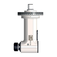 HSK100 90 Degree Classic Line Угловая головка, MTC (Manual Tool Change), Выход ER25