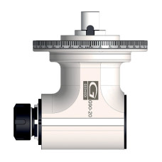 ISO50 90 Degree Classic Line Angle Head, MTC (Manual Tool Change), ER32 Output - GER-G90-20-MTC Series (Gerardi)