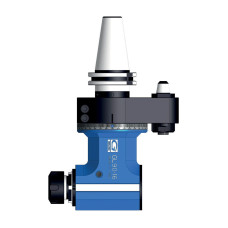 HSK100 90 Degree Classic Line Angle Head, ATC (Automatic Tool Change), ER25 Output - GER-GL90-16 Series (Gerardi)