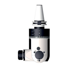 SK40 0-90 Degree Adjustable Classic Line Angle Head, ATC (Automatic Tool Change), ER25 Output - GER-GMU-16 Series (Gerardi)