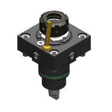 BMT45 Straight Driven Tool ER25, Internal (80 bar) Coolant, 1 to 1 Ratio (Gerardi)