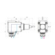BMT55 Угловой приводной инструмент ER16 Внешний подвод СОЖ 1 to 1 Ratio 99.DS.A108