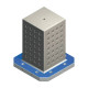 450x550mm Grid With Bushings Cube Tombstone - ART53F (Gerardi)