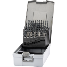 Свердло спіральне HSS 5xD DIN338N 118° 1-5.9 мм (50 предметів) з парообробкою, шліфоване