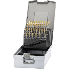 Свердло спіральне HSS 5xD DIN338N 118° 1-5.9 мм (50 шт.) з покриттям головки TiN