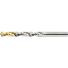 Twist drill bit HSS 5xD DIN338N 118° 7.7mm TiN head coating