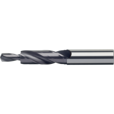 Solid carbide step drill 180° for M6, 11x6.6mm through-hole TiAlN
