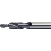 Solid carbide step drill 180° for M8, 15x9mm through-hole TiAlN