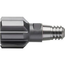 Ex. head reamer, SC, sz. 10 Ø17 mm H7 with IC axial, TiAlN (VA), Wr. width 10