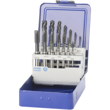 Набір мітчиків машинних DIN371/376 M3-M12, 14 предметів, для наскрізних/глухих отворів (універсальних), зварювальний.