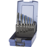 Machine tap set DIN371/376 M3-M12 7-pcs. through-hole (universal) vap.