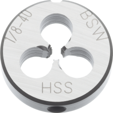 Threading the HSS EN22568 BSW 1/8"-40 thread/inch