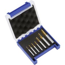 Цільнотвердосплавне мітчикове свердло 2,5-10,2 мм TIN (для M3-M12), 7 предметів