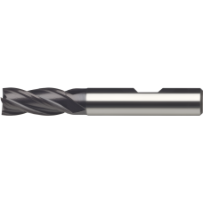 Кінцева фреза HSS-E PM DIN844N 2 мм Z=4 коротка, TiAlN