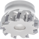 High-speed porcupine milling cutter 90° 80mm, for 8 milling inserts AD.X 17..