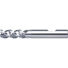 Алюмінієва торцева фреза SC 5 мм L2=18 мм Z=3 коротка, HB, з фаскою, полірована, MF