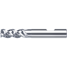 Алюмінієва торцева фреза SC 45° 5 мм L2=18 мм Z=3 коротка, HB, з гострим краєм, полірована MF