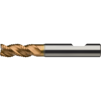 Фреза для чорнової обробки Al SC 6 мм L2=18 мм Z=3 HB, захист кромки, фаска, ZrCN Ultra-N