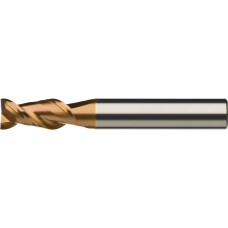 Свердло для пазів SC Al 12 мм L2=36 мм Z=2 HA, захист кромки, фаска, ZrCN Ultra-N