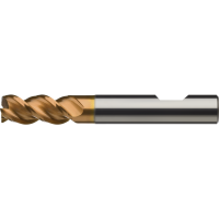 Цільний твердосплавний алюмінієвий тороидальний різець 5x0,5 мм, L2=18 мм Z=3 HB, ZrCN Ultra-N