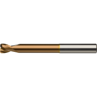 Цельная твердосплавная тороидальная фреза по алюминию 10x1.5mm, L2=60mm Z=2 длинная, HA, ZrCN Ultra-N