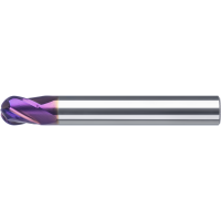 Solid carbide radius milling cutter 30° 1.5mm, Z=4 short, RockTec PRO