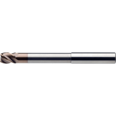 Solid carbide end milling cutter 40° 4mm, Z=4 short long, RockTec-65