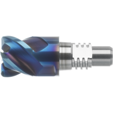 Solid carbide exchangeable head, torus, size 20 Ø10x2.0 4S. AlTiN+