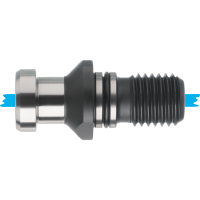 Pull stud DIN69872A SK30, with bore