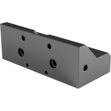 Smooth jaw 120 mm wide, clamping width 120 mm