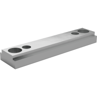 Top jaw stepped for interchangeable slider