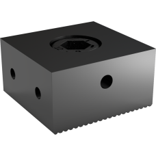 Фіксована губка для багатозатискних напрямних 22x22x15 мм, включаючи шліцьову гайку, гладка