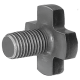 Cutter retaining screw DIN6367 M12 for arbor 27mm with through-hole