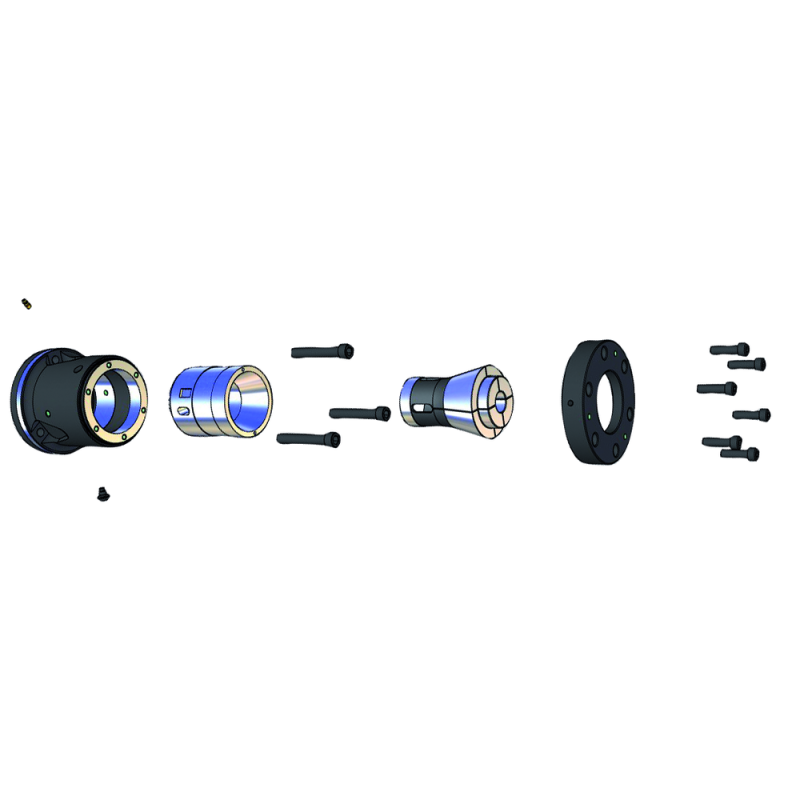 Collet chuck, power-operated CRL-60/CY (185E), straight
