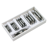 Centering drill HSS DIN333 type A 1.6-5mm 15-piece