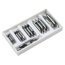 Центрувальне свердло HSS DIN333 тип A 1,6-5 мм, 15 предметів