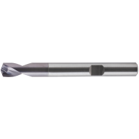 NC spotting drill, solid carbide 142° 5 mm TiAlN, HB shank