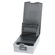 Свердло спіральне HSS-E 5xD DIN338N 118° 1-5.9 мм (50 предметів) з парообробкою, шліфоване