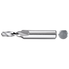 Step centering drill HSSE DIN332-2 60°/90° form D-FL M24 - 21x25x40mm